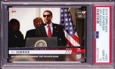 Max Scherzer White House Visit President Donald Trump 2019 TOPPS Now #OS7 PSA 10