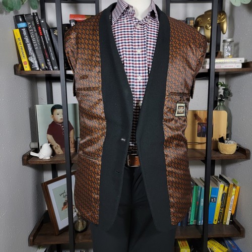Hunting Horn J.Riggings Men's Tweed Sport Coat Two Button Green Herringbone 42R - Picture 18 of 20