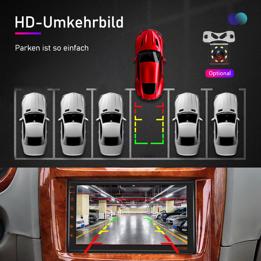 132G Android 13 Autoradio Doppel 2DIN 7 Zoll Bluetooth GPS NAVI WiFi FM RDS USB