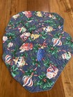 VINTAGE 1980s CHRISTMAS  PLACEMATS Set of 4 Red Holiday Tableware