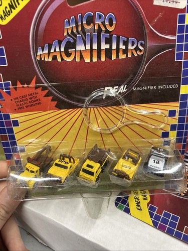 Set Of 5 Vintage 1988 Funrise Micro Magnifiers Military Metro Emergency Sport 25 - Picture 6 of 24