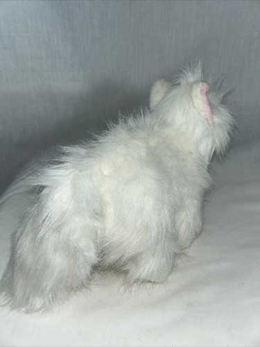 Webkinz Persian Cat White HM110 Retired Plush Stuffed Kitty Ganz Tag - Picture 5 of 16