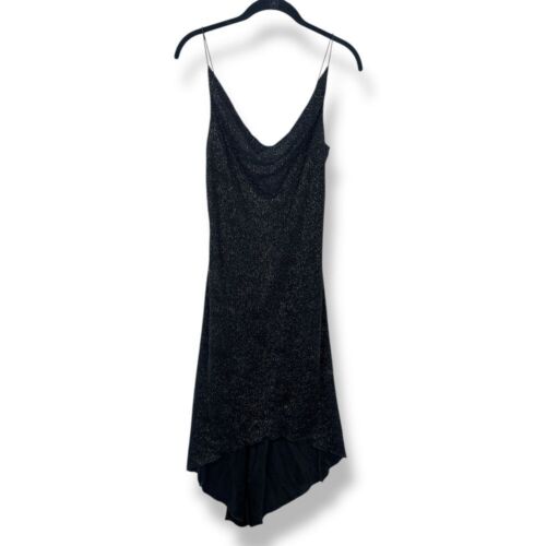 Vintage Y2k 90s City Triangles Dress Size Large Asymmetrical Sparkle Gown Formal - Picture 11 of 18