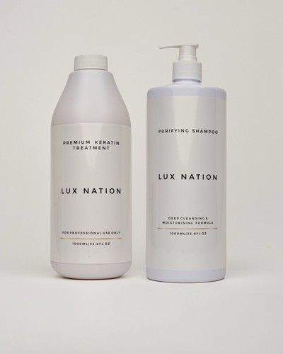 Lux nation keratin treatment 1000 Ml Brazilian Formula Purify Shampoo 1000 Ml - Picture 3 of 3