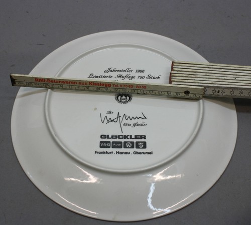 Teller Wandteller Hanomag Sturm Oldtimer Cabrio Jahresteller 1986 limit [2386-3] - Picture 4 of 4