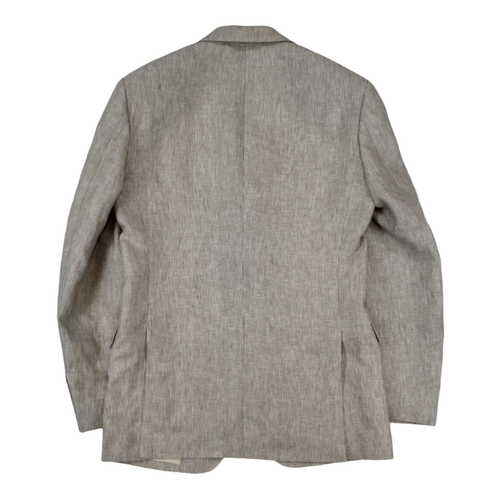 ABITO CERIMONIA UOMO LAVORAZIONE ARTIGIANALE CAPRI 1260 LINO BEIGE 130 ORIGINAL - Picture 3 of 4