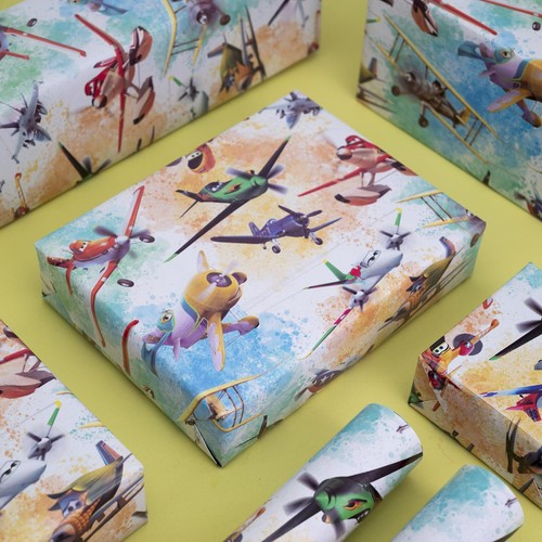 Baby Shower Wrapping Paper - Airplane Wrapping Paper Great for Kids Boys Birt... - Picture 5 of 7