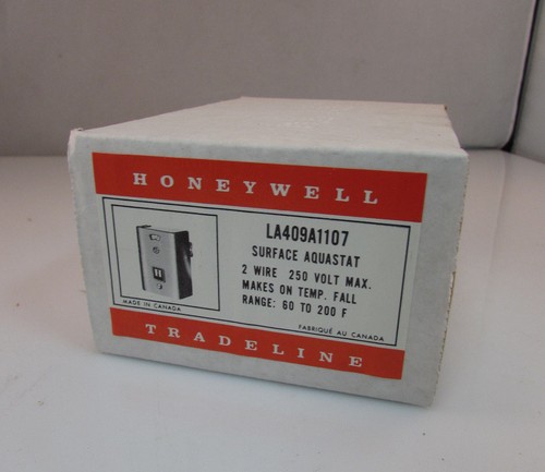 New Honeywell LA409A1107, LA409A 1008 Surface Aquastat Control - Picture 1 of 3