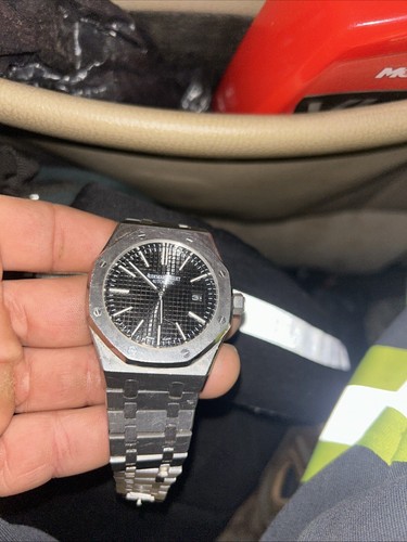 Audemars Piguet Royal Oak 41mm 15400ST Black Dial Steel Bracelet Automatic Date