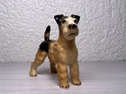 Fox Terrier Dog Figurine Miniature Bone China Vintage Japan