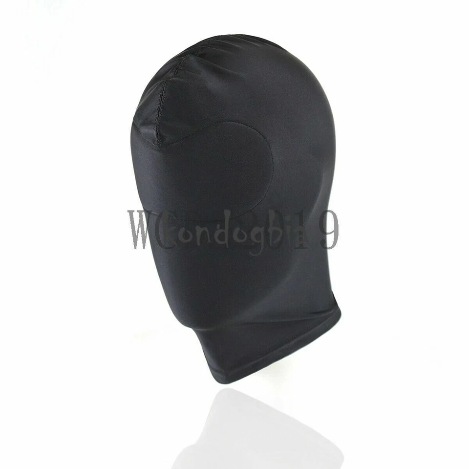 4 Types Roleplay Costume Full Head Face Cover Headgear Mask Hood Restraint Slave - Image 2 of 4