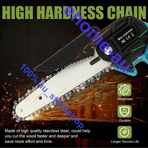 6" Mini Cordless Electric Chainsaw 2X Battery-Powered Wood Cutter Rechargeable - Picture 19 of 19