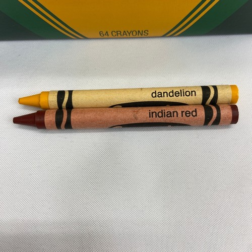 Crayola Crayons sharpener VTG 1994 NEW Box of 64 w/ Indian Red Binney & Smith - Picture 8 of 8