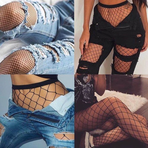 Women Fishnet Stockings Pantyhose Mesh Fishnets Tights Anti Hook Nylon Panty - Picture 12 of 19