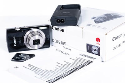 Canon IXUS 185 20.0MP HD Compact Point & Shoot Digital Camera 8x ...