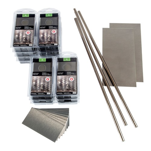 Aspect Peel and Stick Backsplash 3inx6in Metal Tile (15 sq ft Kit) - Picture 6 of 11