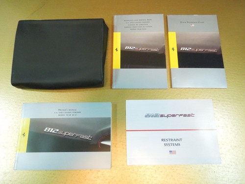 Ferrari 812 Superfast 2020 manual del propietario como nuevo - Imagen 1 de 18