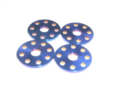 Titanium M6 FAIRING DRILLED WASHER BURNT DUCATI GAS GAS HUSQVARNA 23 diameter - Picture 17 of 24