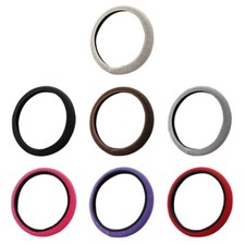 Car Steering Wheel Cover 37-39cm Microfiber Non-slip Covers Auto Decoration