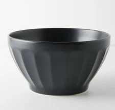 Anthropologie Matte Latte Serving Bowl Dark Grey New In Box