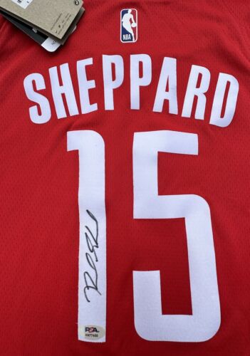 REED SHEPPARD SIGNED #15 HOUSTON ROCKETS SWINGMAN NIKE BASKETBALL JERSEY PSA/DNA - Picture 2 of 6