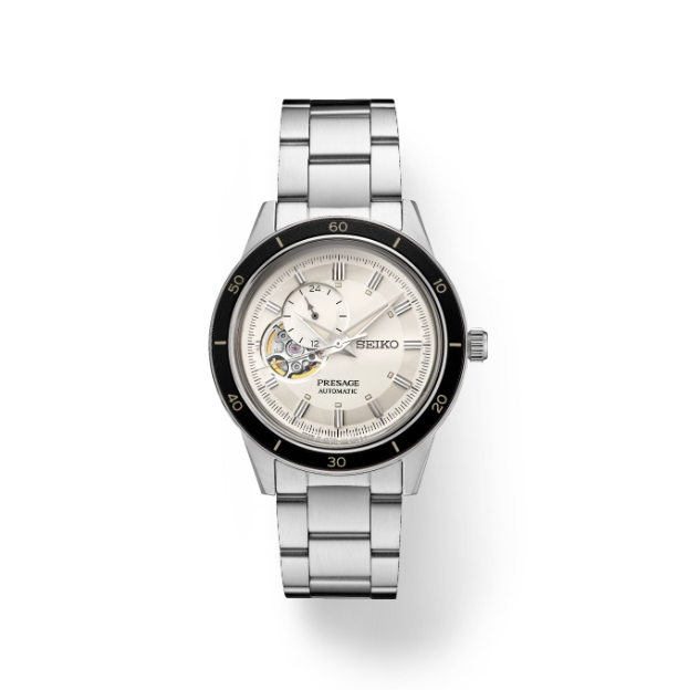 Seiko Presage Men's Stainless Steel Watch with White Dial SSA423-image