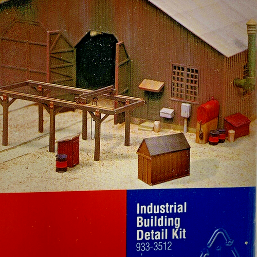 Walthers Cornerstone HO # 933 3512 Industrial Building Detail Kit NIP - Picture 2 of 5