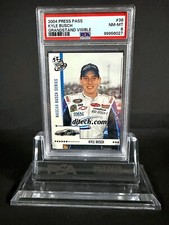 2004 Press Pass Grandstand Visible #38 Kyle Busch (RC) - PSA: NM-MT 8 NASCAR