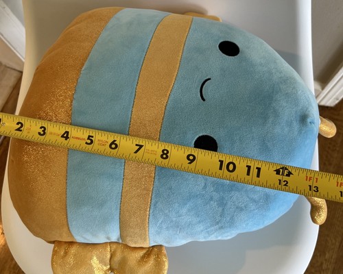 Squishmallows Adopt Me! Queen Bee Blue Gold Glittery Shiny 2023 Kellytoy 14in - Picture 5 of 5