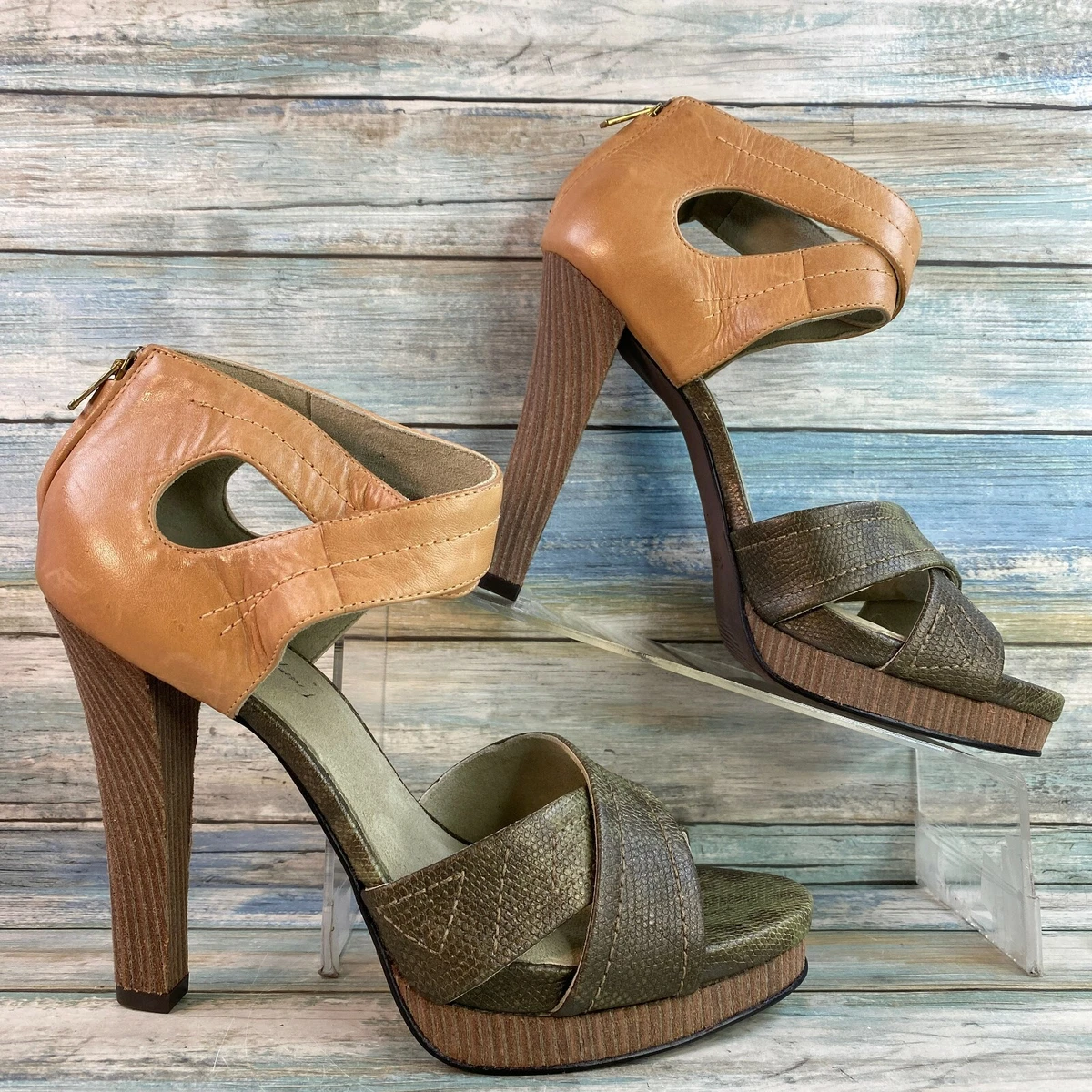 Elizabeth and James Eden Platform Sandals Size 8.5M Women s eBay