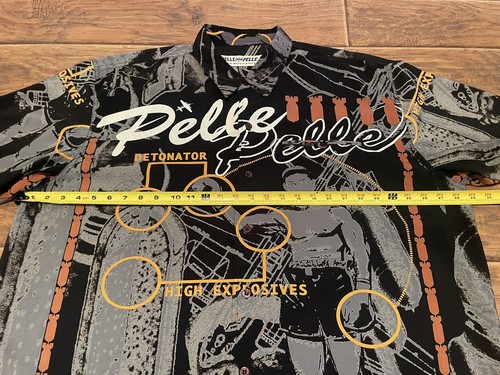 VTG Y2K Pelle Pelle Marc Buchanan Ali Boxing Hip Hop Hawaiian Shirt 2XL Mint! - Picture 10 of 11