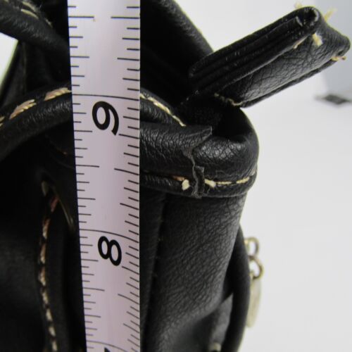 Bolso de hombro Xiangy Cael Deon marrón oscuro de cuero guijarros - Imagen 10 de 11