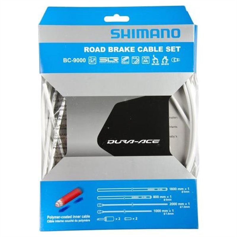 Shimano Road Polymer weißes Kabel und Ärmel Shimano Road Polymer weißes Kabel und Ärmel