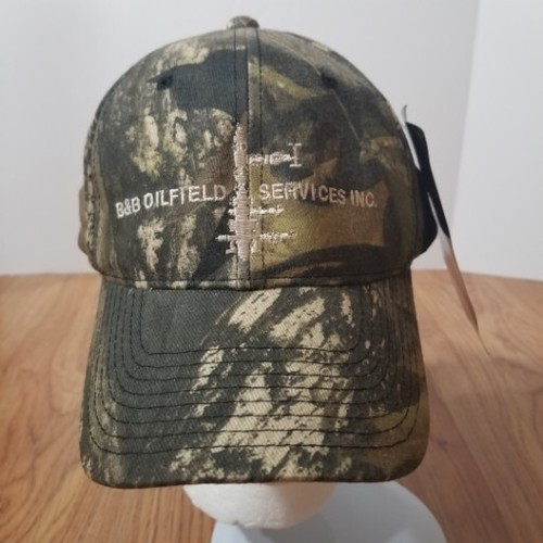 B&B Oilfield Services Camouflage Snapback Mossy Oak Break Up Cap Hat New OSFM  - Picture 7 of 24