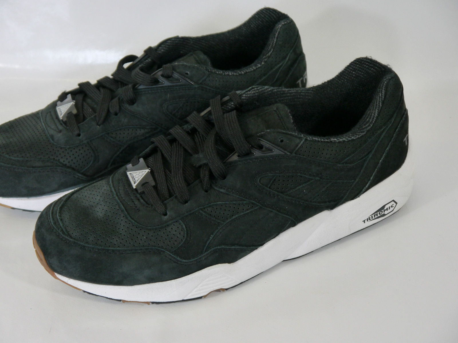 PUMA hommes PERFORATED noir LEATHER hommes PUMA TRAINERS 8 EUR 42 US 9 2cd501 PUMA hommes PERFORATED noir LEATHER hommes PUMA TRAINERS 8 EUR 42 US 9 2cd501