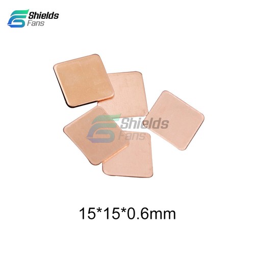 10x Pure Copper Heat Sink Radiator For Computer CPU 0.1-2MM 15*15/20*20mm - Photo 17/28