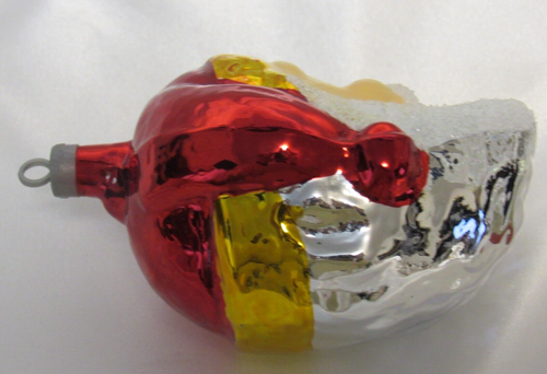 Vintage Christmas Santa Face Glass Bulb Ornament Collectors Series Brazil Box - Picture 7 of 10