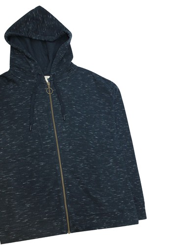 EX Seasalt Navy Maritime Cotton Centre Zip-Front Hoodie 12 16 18 24 RRP £59.95 - Picture 4 of 4