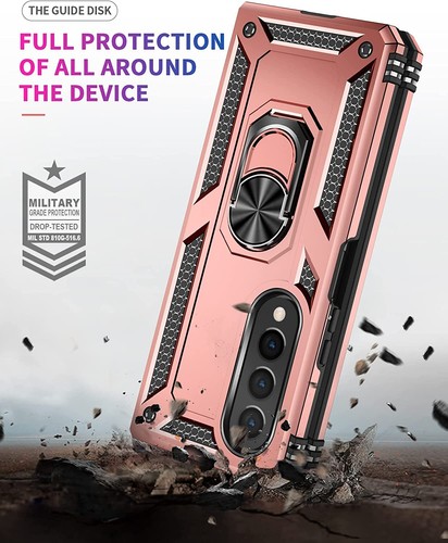 Para Samsung Galaxy Z Fold 4 - Híbrido Magnético Soporte Anillo Armadura Estuche Cubierta - Imagen 5 de 42