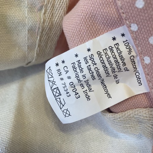 NWT Laura Ashley Floral Large Canvas Tote Bag White Blue Pink Cottagecore Boho - Picture 8 of 8