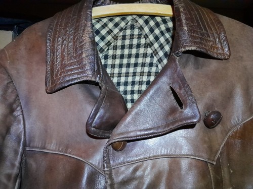 Vintage Original 1924 Lederjacke f. Oldtimerfahrer / Theater & Filmrequisiteure - Bild 24 von 24