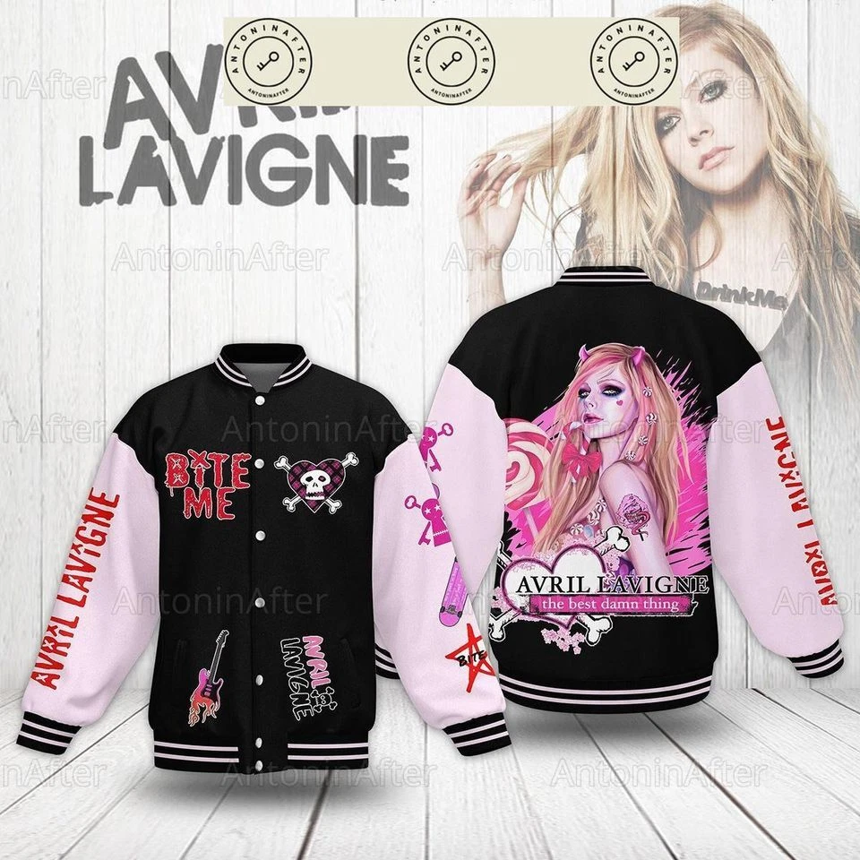 Avril Lavigne Baseball Jacket, Avril Lavigne Jacket