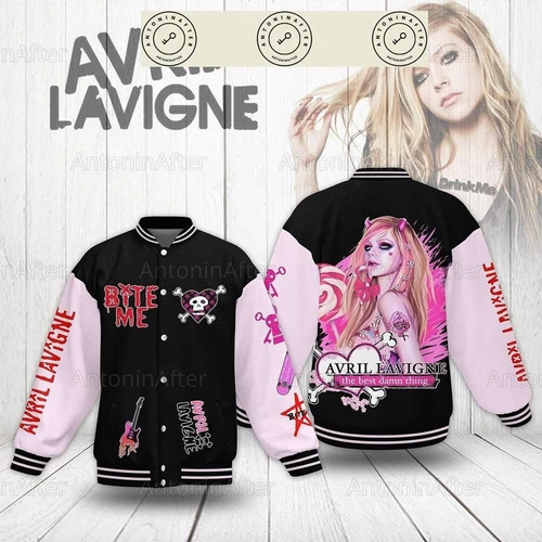 Avril Lavigne Baseball Jacket, Avril Lavigne Jacket