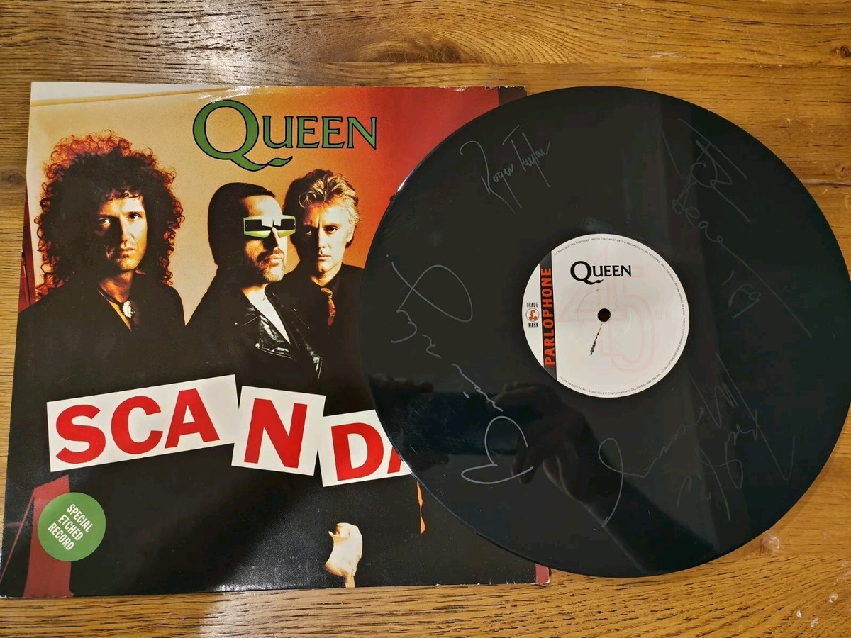 QUEEN SCANDAL LP 12'' SINGLE 1989 SPECIAL ETCHED RECORD