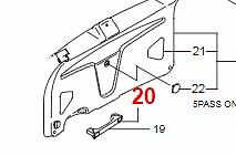 GENUINE BRAND NEW CAP TAILGATE HANDLE RH SUITS KYRON D100 2.0 DIESEL 2007-2014 - Picture 2 of 3