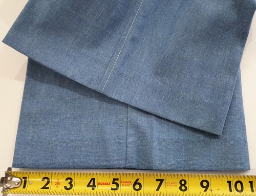 BY564 Hombres Informal Formal Ropa de Trabajo Pantalones 36 - 30 Azul Frente Plano Algodón EXCELENTE - Imagen 12 de 14