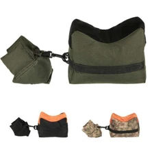 Tactical Shooting Gun Bench Rest Front Rear Sand Bag Combo Set Men Rifle Holder