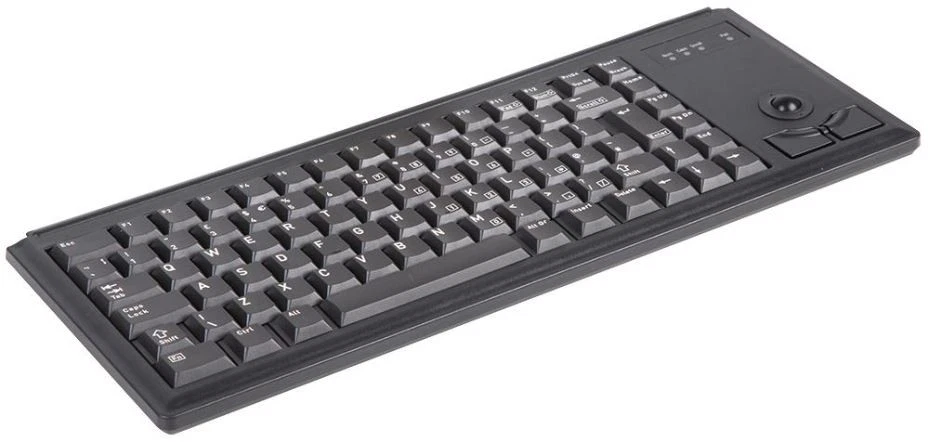 CHERRY Keyboard dengan Trackball G84-4400, Model Kompak, PS/2 (Hitam) - Image 2 of 3