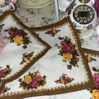 Royal Albert Old Country Roses Vintage Collectors Fabric Placemats