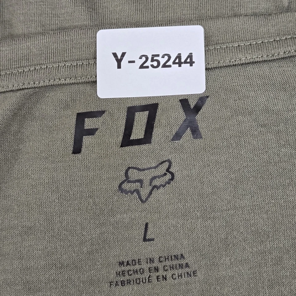 Camisa Fox Mujer L Verde Cabeza Logo Manga Corta Foto 2 de 4